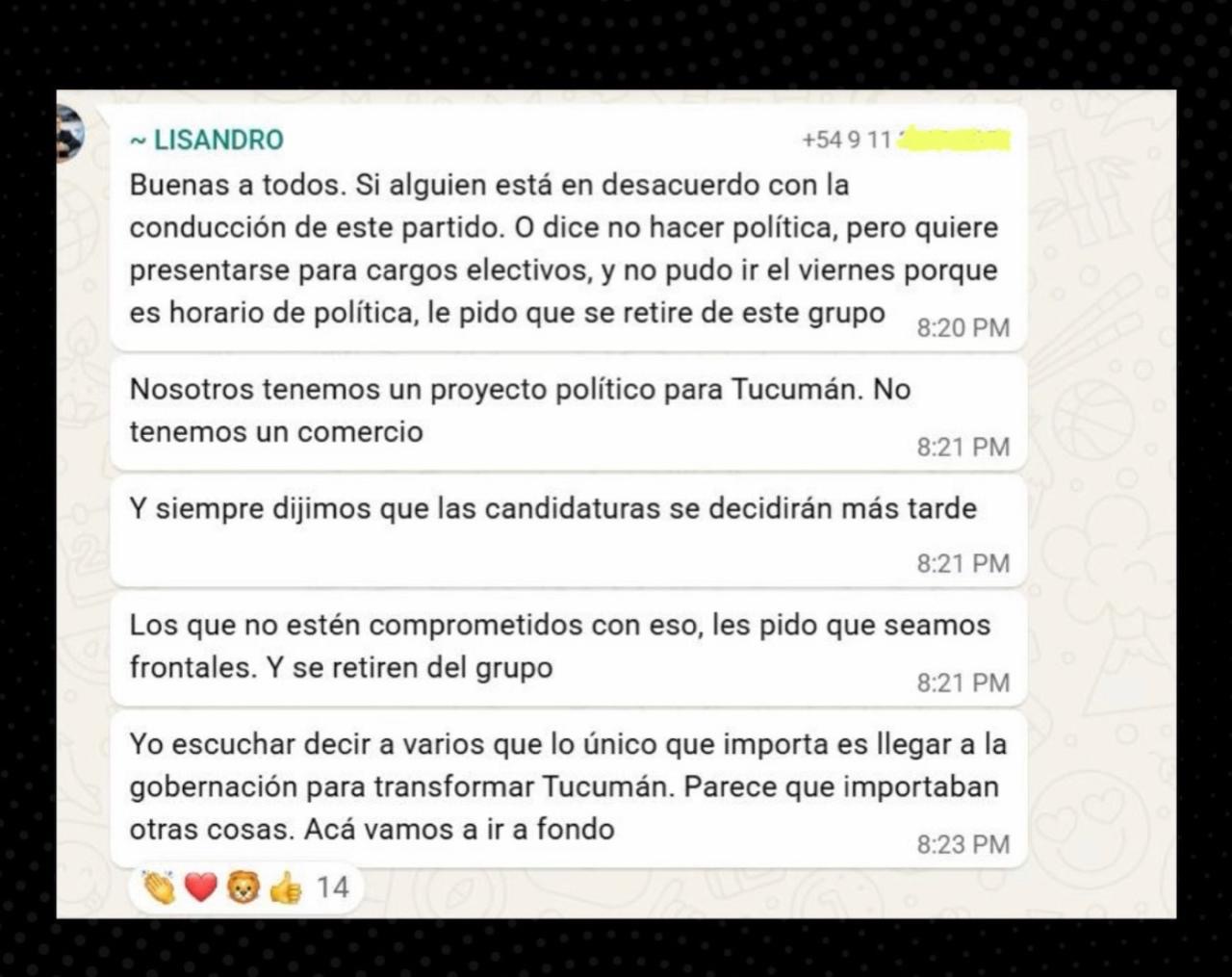Se pudrió en La Libertad Avanza: Catalán echó a dirigentes del grupo y lanzó una dura advertencia