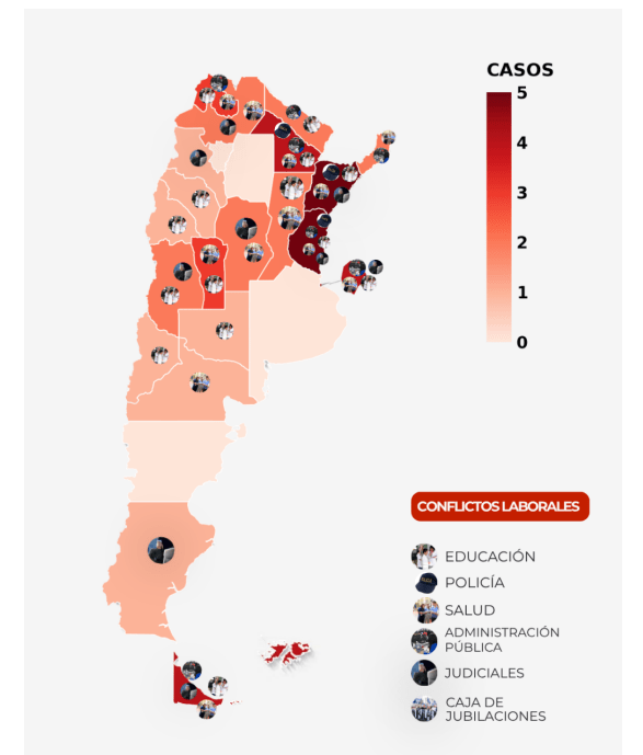Tucumán se destaca por la baja conflictividad laboral mientras crecen los paros en las provincias