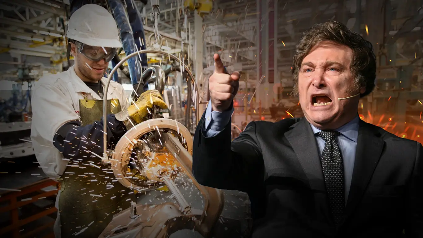 Con Milei, el empleo y la industria caen más rápido que en la pandemia