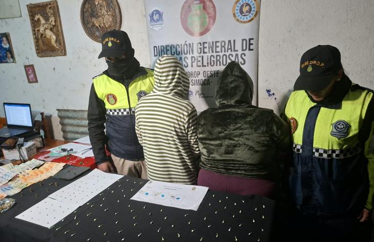 Famaillá: allanaron tres viviendas por venta de drogas y aprehendieron a cuatro personas