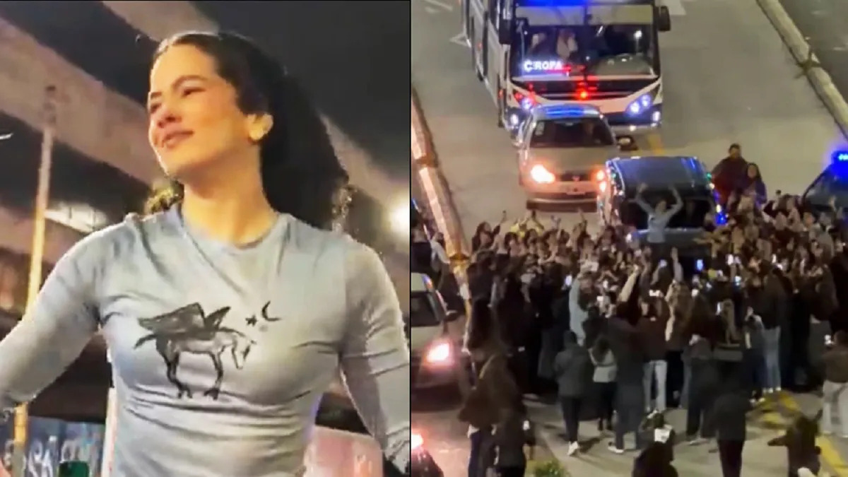 Rosalía frenó en plena calle, se subió al techo del auto y sorprendió a sus fans en Buenos Aires