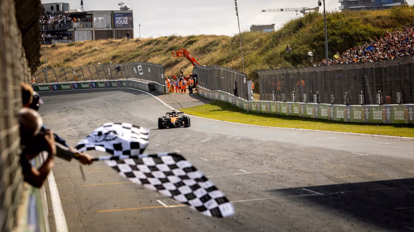 Ganó Lando Norris y Colapinto 14º en el Gran Premio de Países Bajos de la Fórmula 1